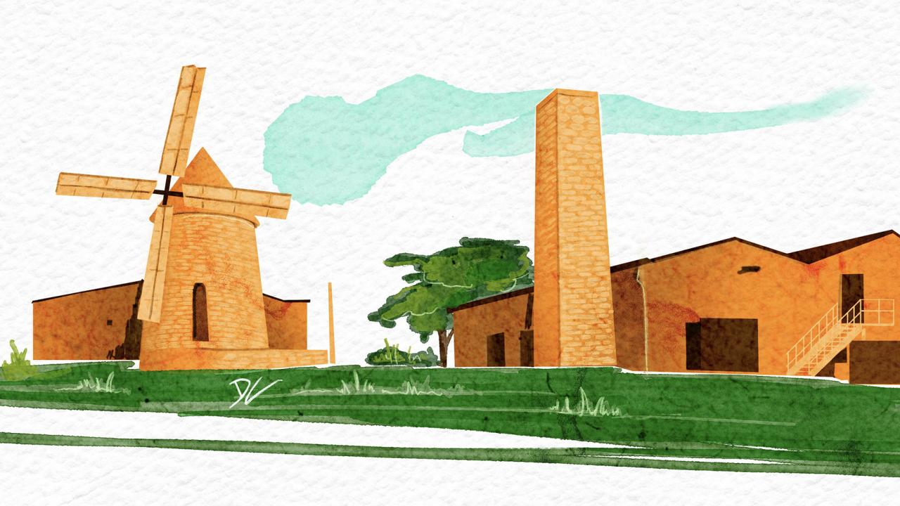 Illustration of Bellevue Distillery