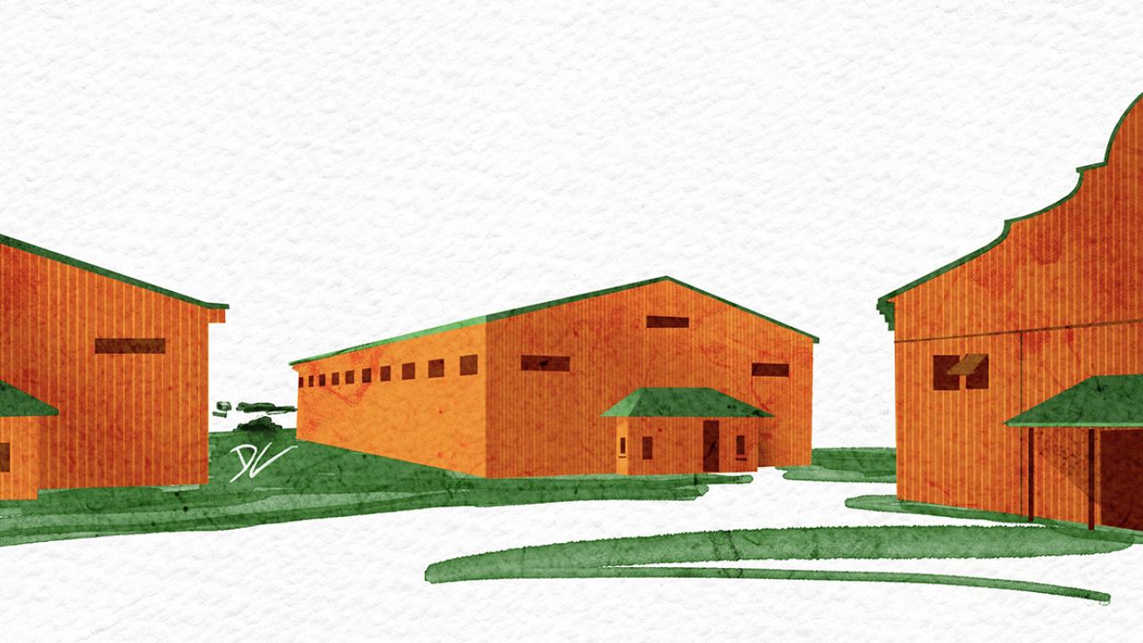 Illustration of Mount Gay Distillery