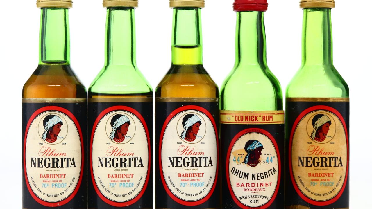 Negrita Miniatures x 5 1970s Rum | Rum Auctioneer
