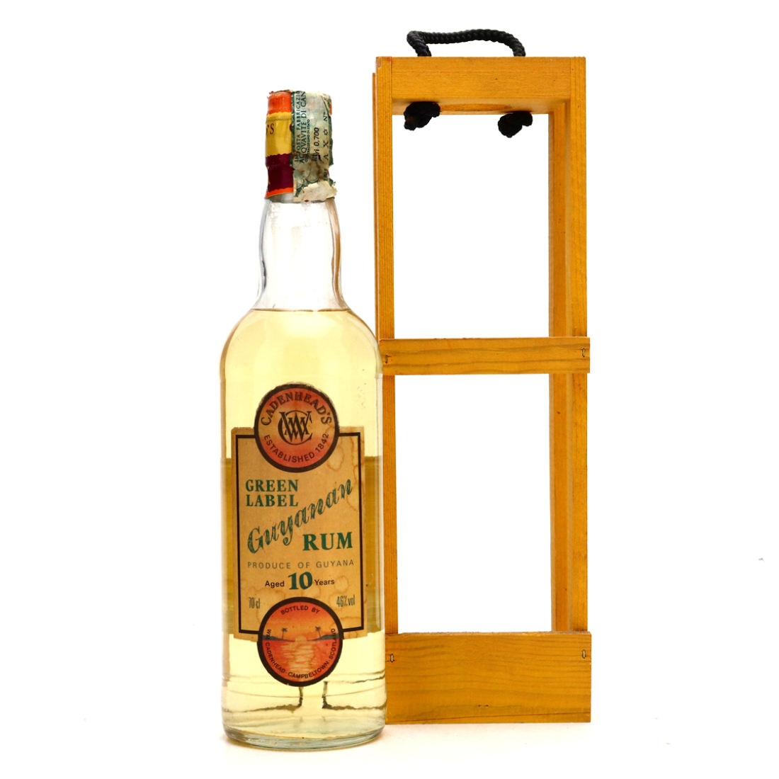 Guyana Rum 10 Year Old Cadenhead's Green Label