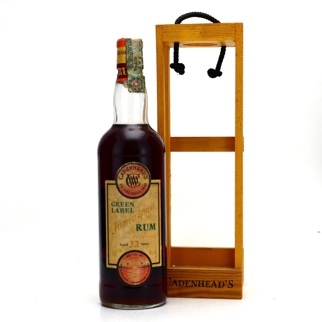 Jamaica Rum 22 Year Old Cadenhead's Green Label