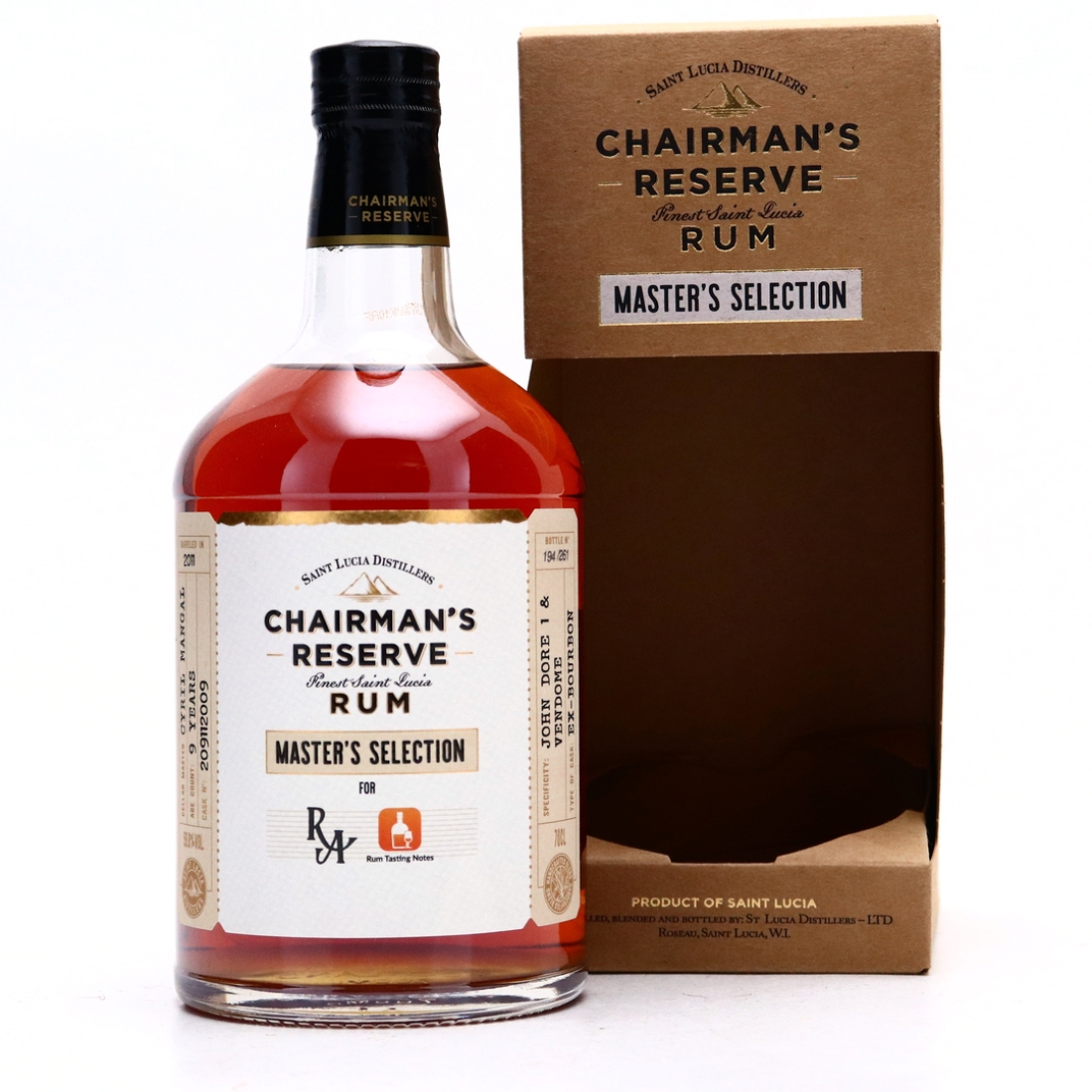 Chairman's Reserve 2011 Vendome John Dore Single Cask 9 Year Old / Rum Artisanal