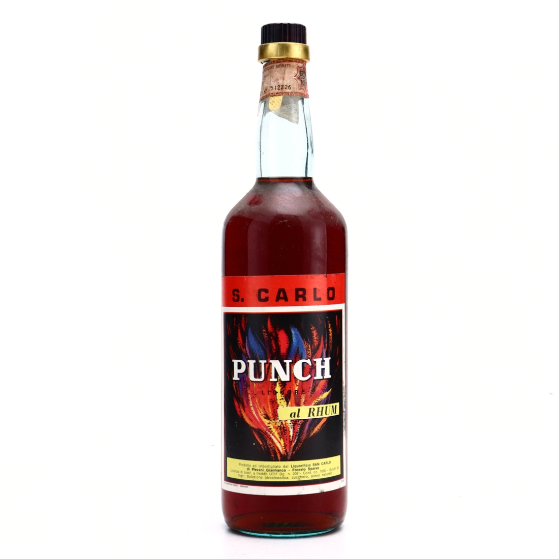 S.Carlo Punch Rhum Liquore 1 Litre 1970s