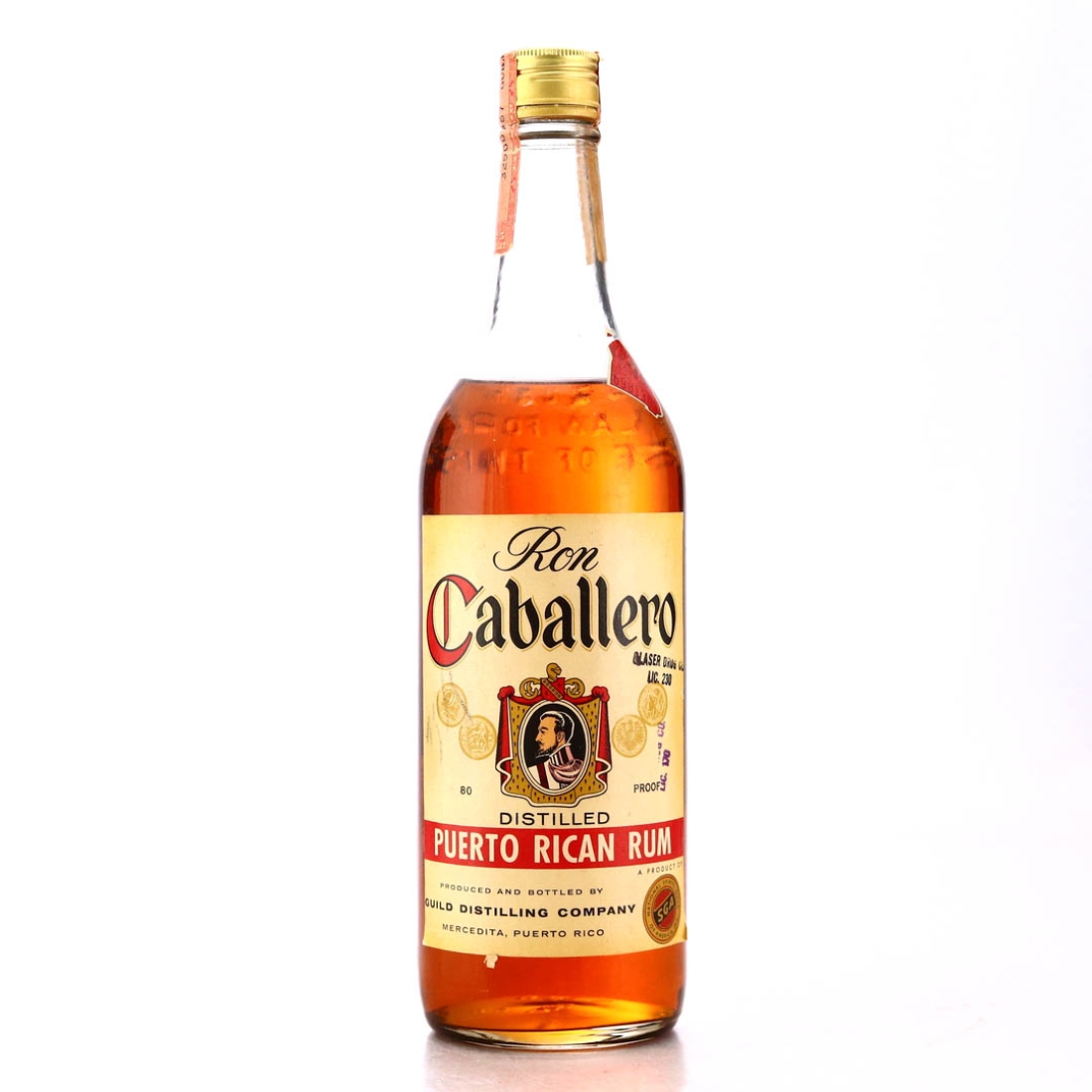 Ron Caballero Puerto Rican Rum 1950s