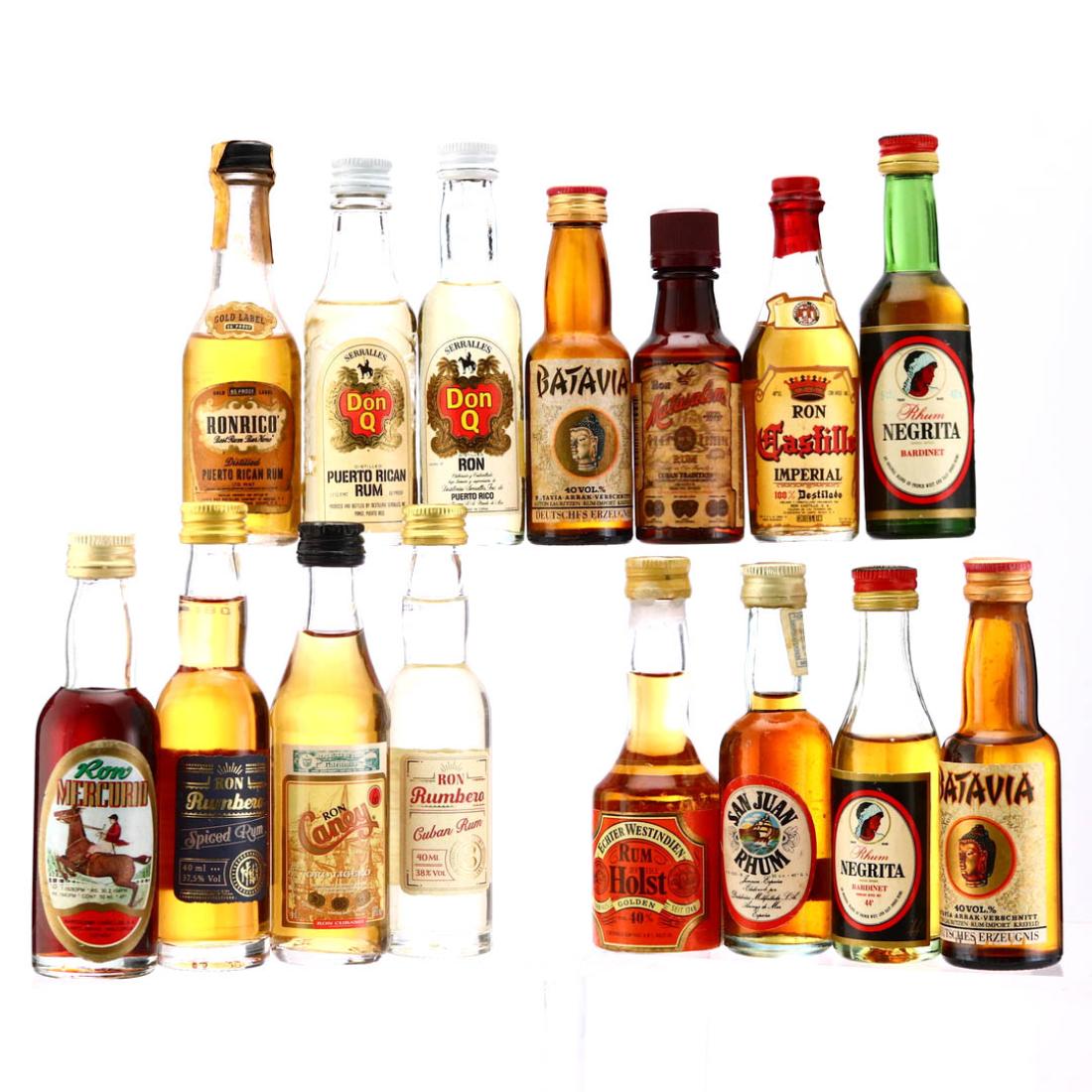Golden Rum Miniatures x 15
