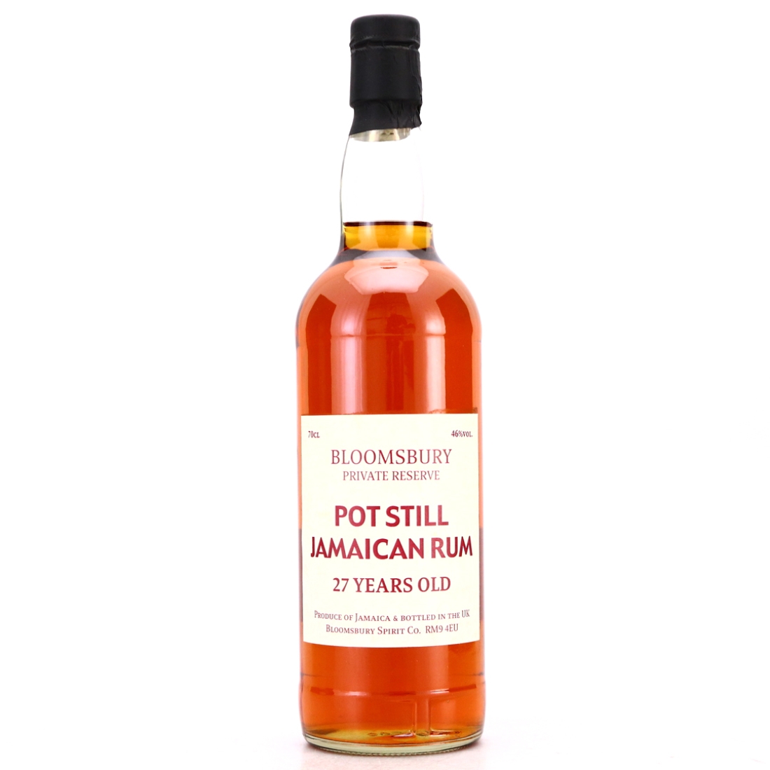 Jamaica Pot Still Rum 27 Year Old Rum Bloomsbury Private Reserve
