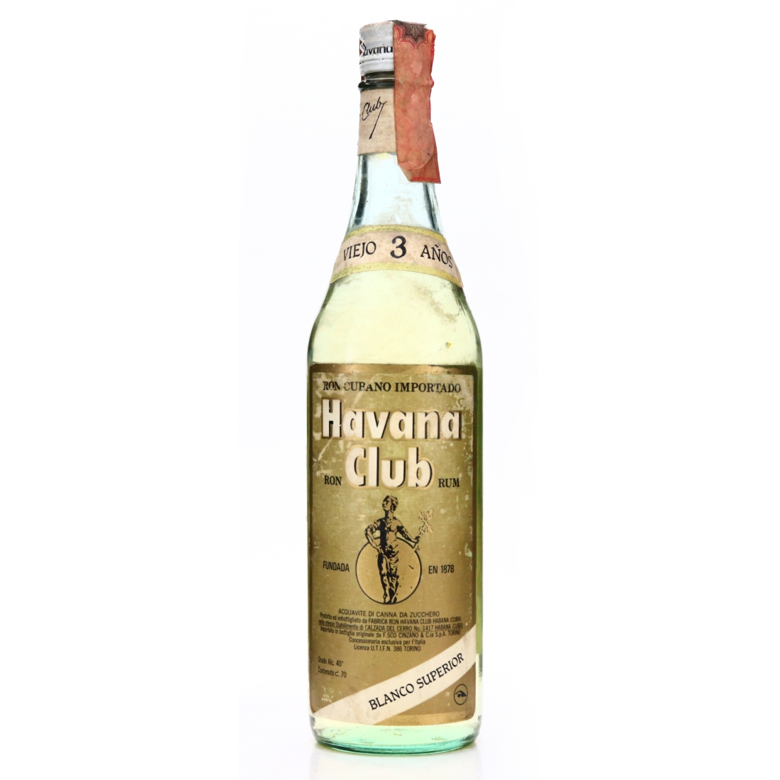 Havana Club 3 Year Old Superior 1990s / Cinzano Import