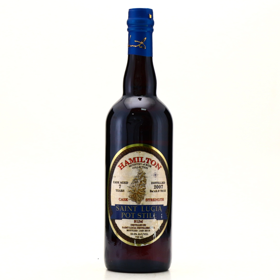 St Lucia 2007 Hamilton 7 Year Old 75cl / US Import