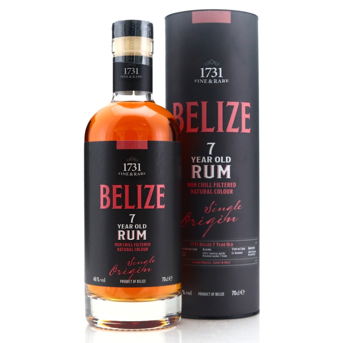 Belize Rum 7 Year Old 1731 Fine and Rare 