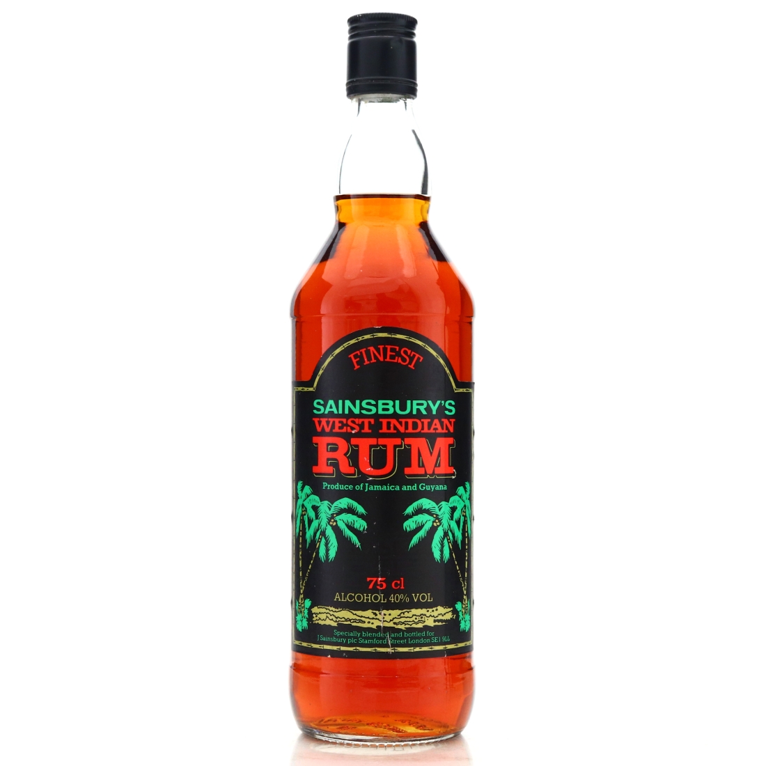 Sainsbury's West Indian Rum 1980s