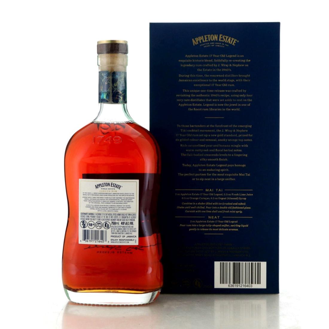 Image for Appleton Estate 2005 Legend 17 Year Old