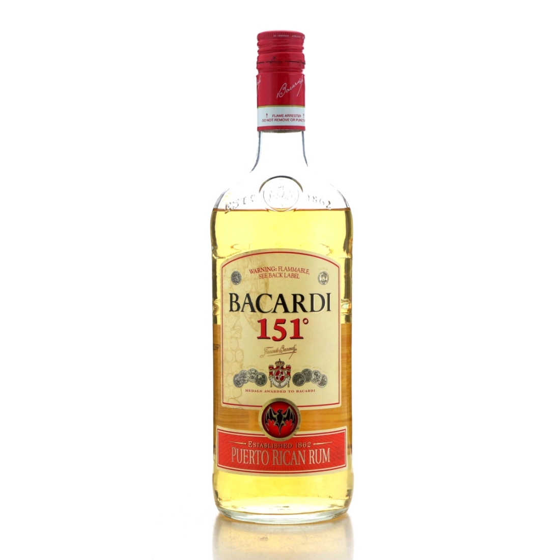 Image for Bacardi 151 Proof 1 Litre pre-2004 / US Import