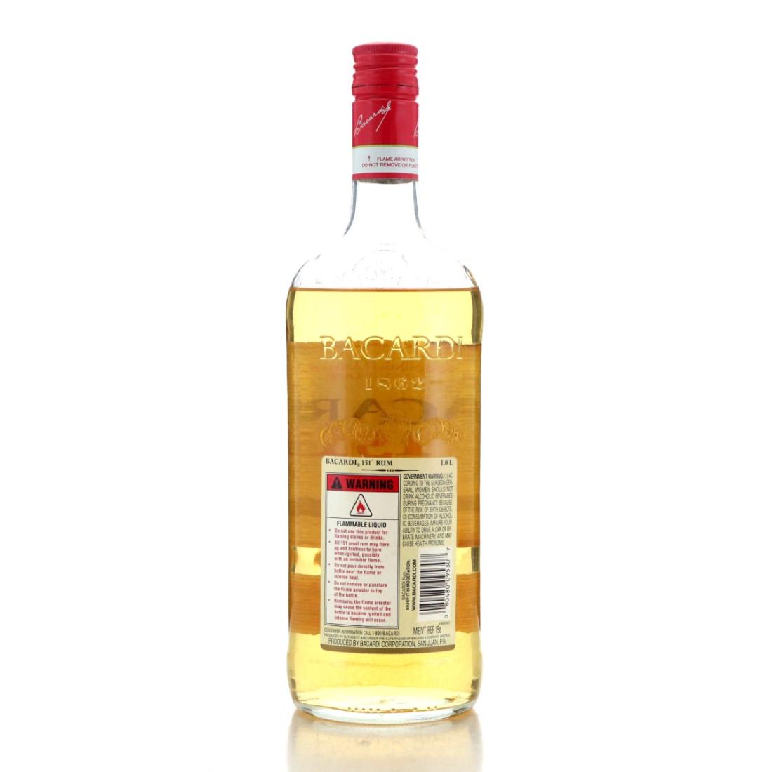 Image for Bacardi 151 Proof 1 Litre pre-2004 / US Import