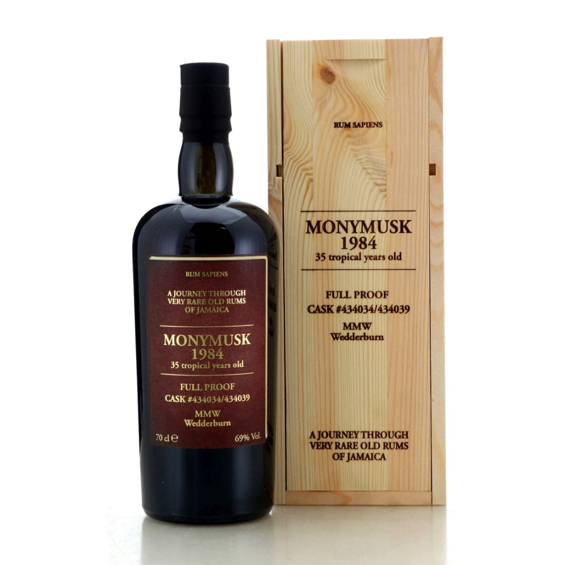 Image for Monymusk MMW 1984 Rum Sapiens 35 Year Old