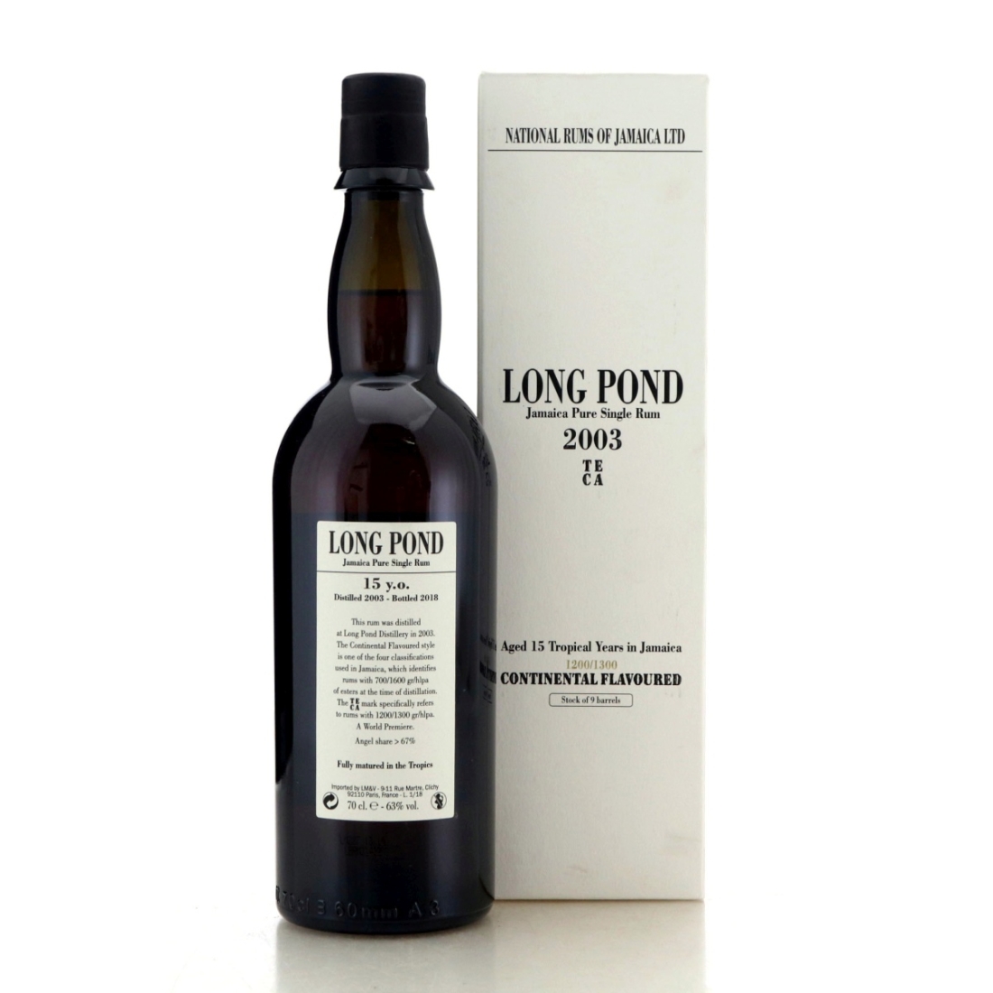 Image for Long Pond TECA 2003 Continental Flavoured 15 Year Old