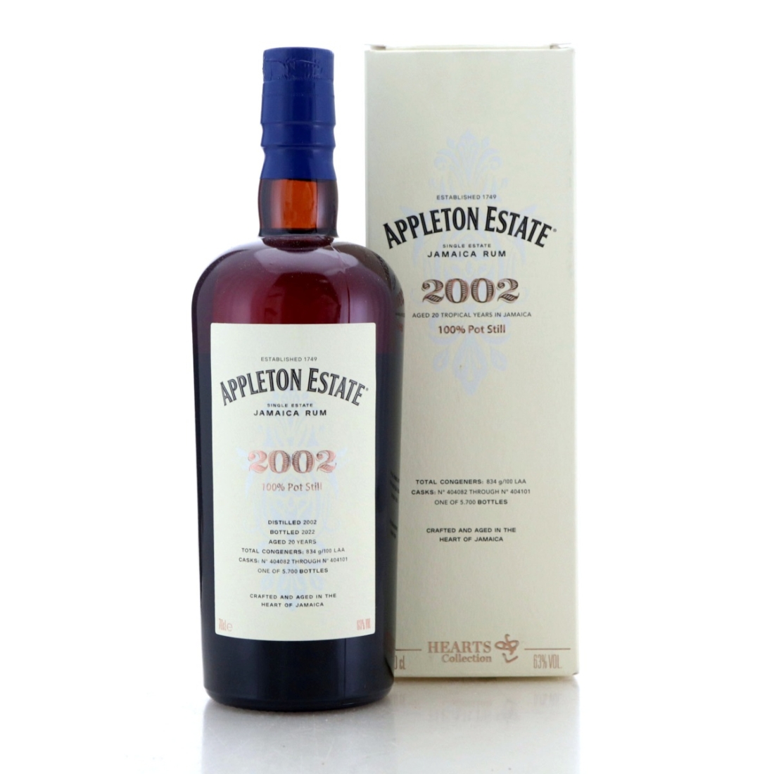 Image for Appleton Estate 2002 Hearts Collection 20 Year Old