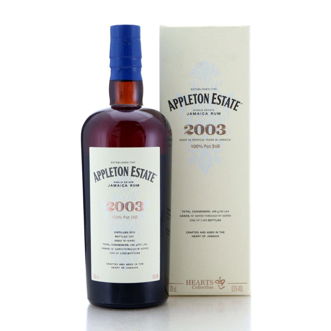 Image for Appleton Estate 2003 Hearts Collection 18 Year Old