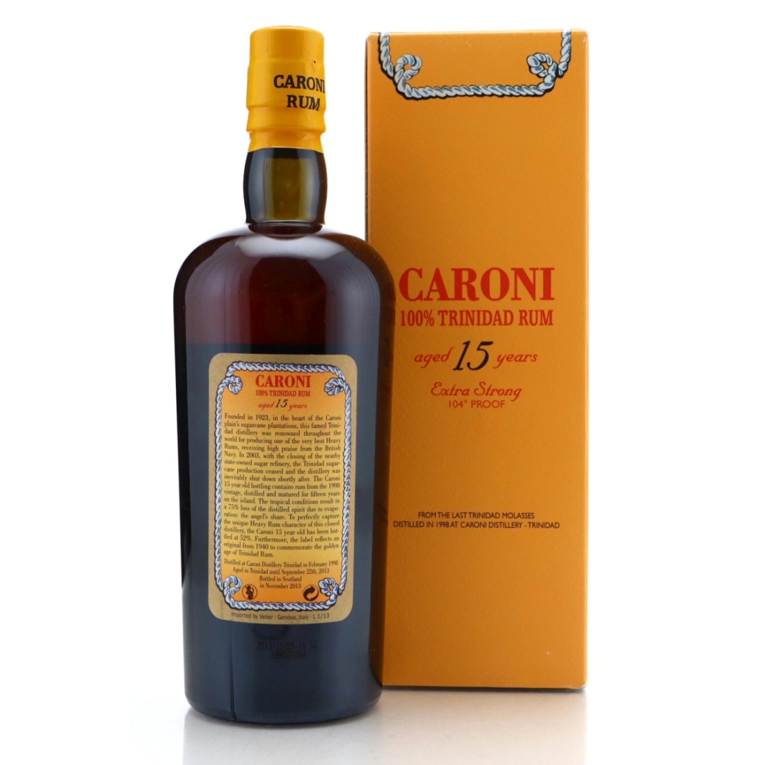 Image for Caroni 1998 100% Trinidad Rum 15 Year Old