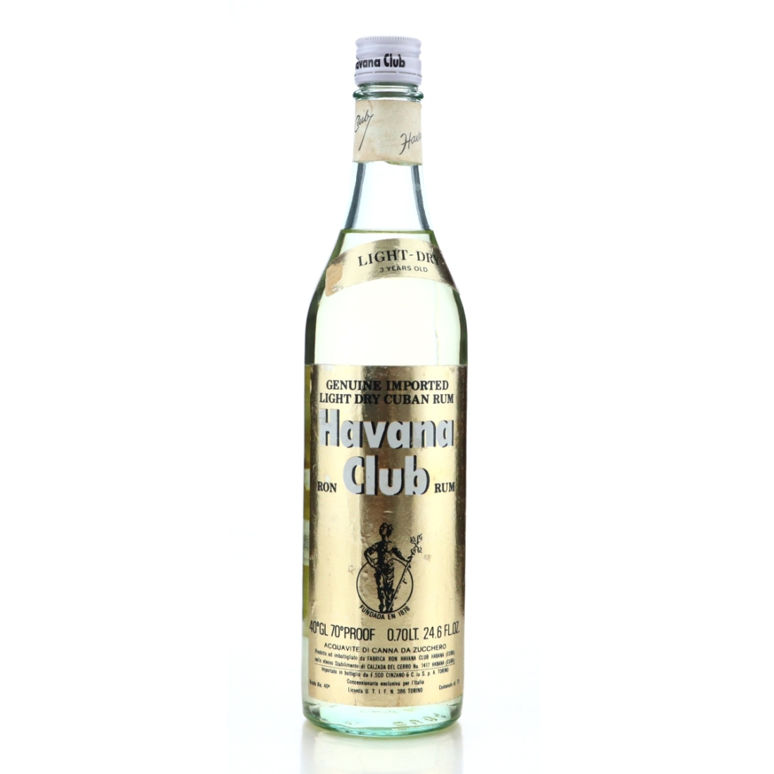Image for Havana Club 3 Year Old Light-Dry 1970s / Cinzano Import