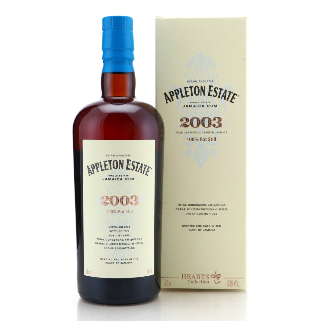 Image for Appleton Estate 2003 Hearts Collection 18 Year Old