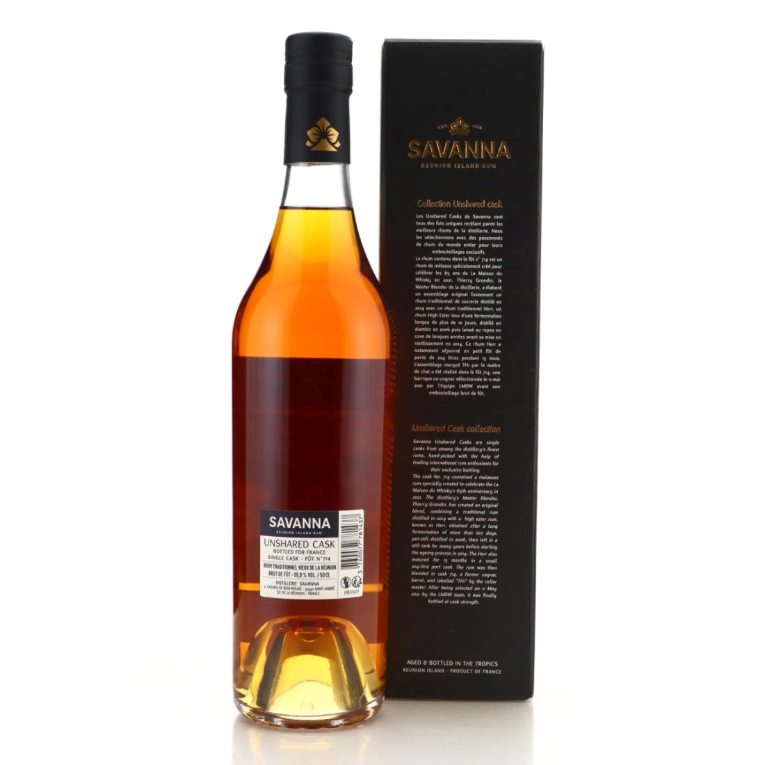 Image for Savanna Traditionnel 6 Year Old Single Cognac Cask #714 50cl -   65th Anniversary