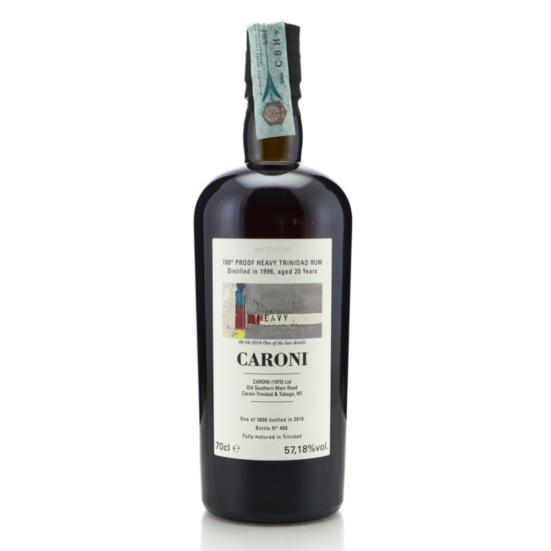 Image for Caroni 1996 100° Proof 20 Year Old Heavy