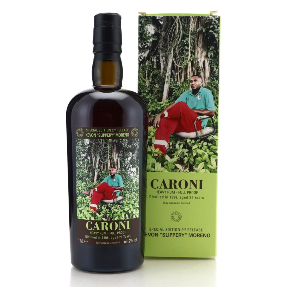 Image for Caroni 1998 Full Proof 21 Year Old Heavy - Kevon "Slippery" Moreno
