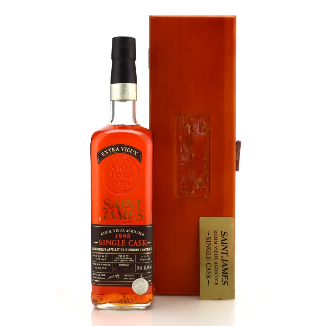 Image for Saint James 1998 Single Cask #805-12-98