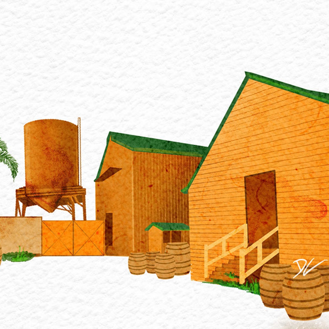 Illustration of Hampden Estate Distillery