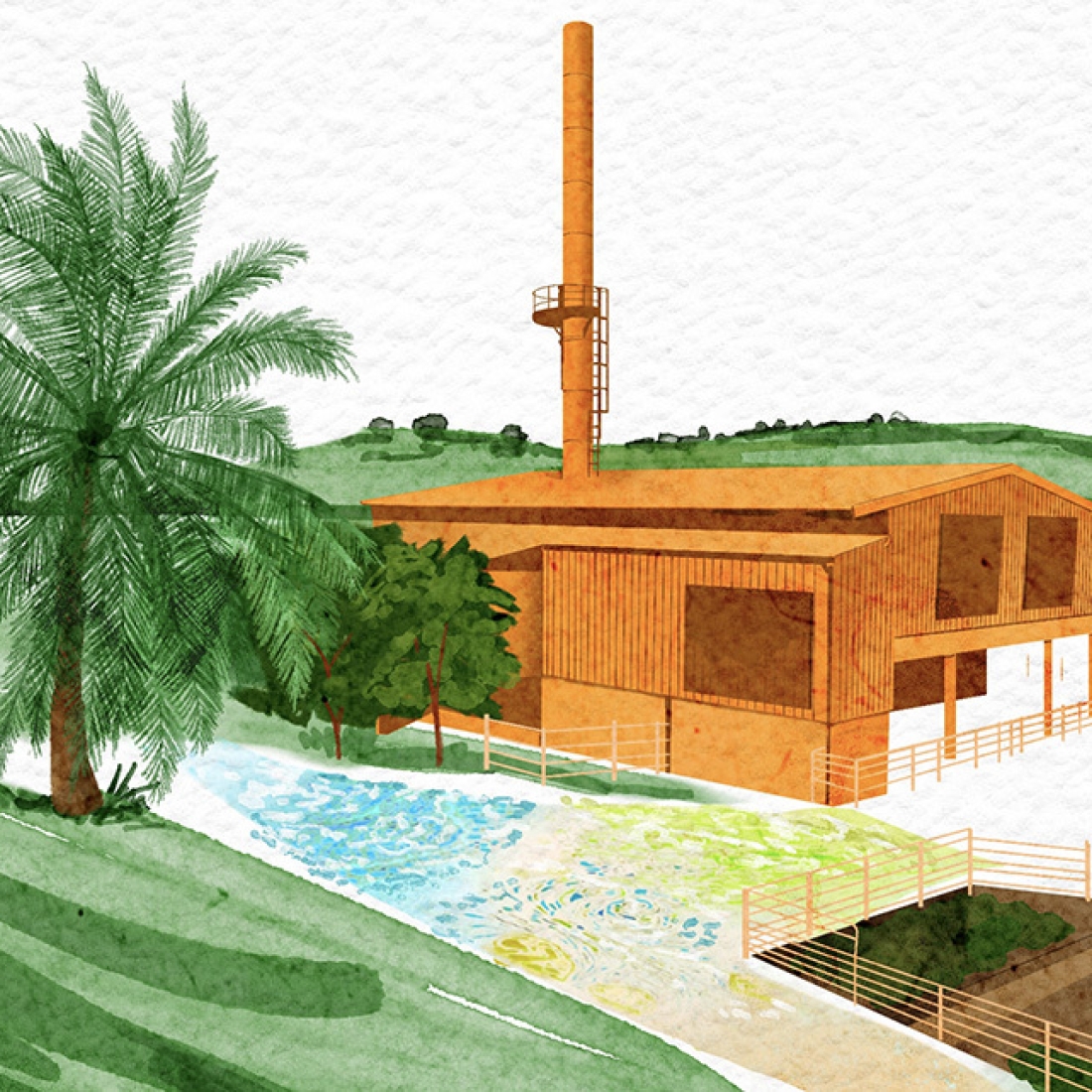 Illustration of Trois Rivieres Distillery