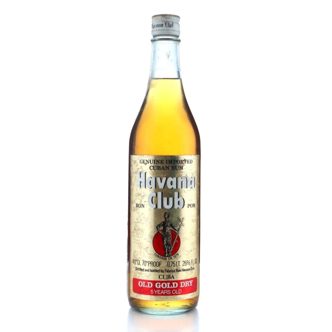 Image for Havana Club Old Gold Dry 5 Year Old 1970s