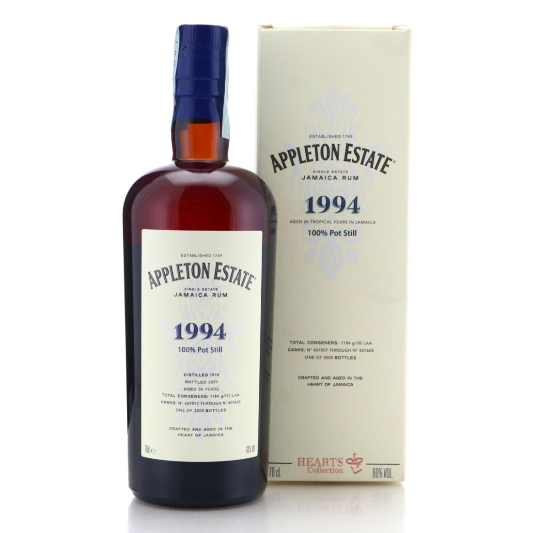 Image for Appleton Estate 1994 Hearts Collection 26 Year Old
