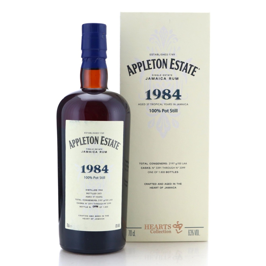 Image for Appleton Estate 1984 Hearts Collection 37 Year Old