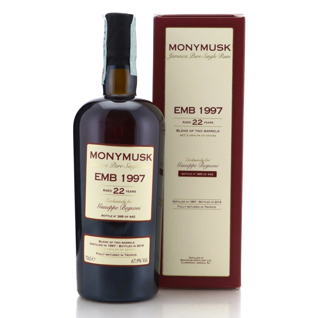 Image for Monymusk EMB 1997 Velier 22 Year Old / Giuseppe Begnoni