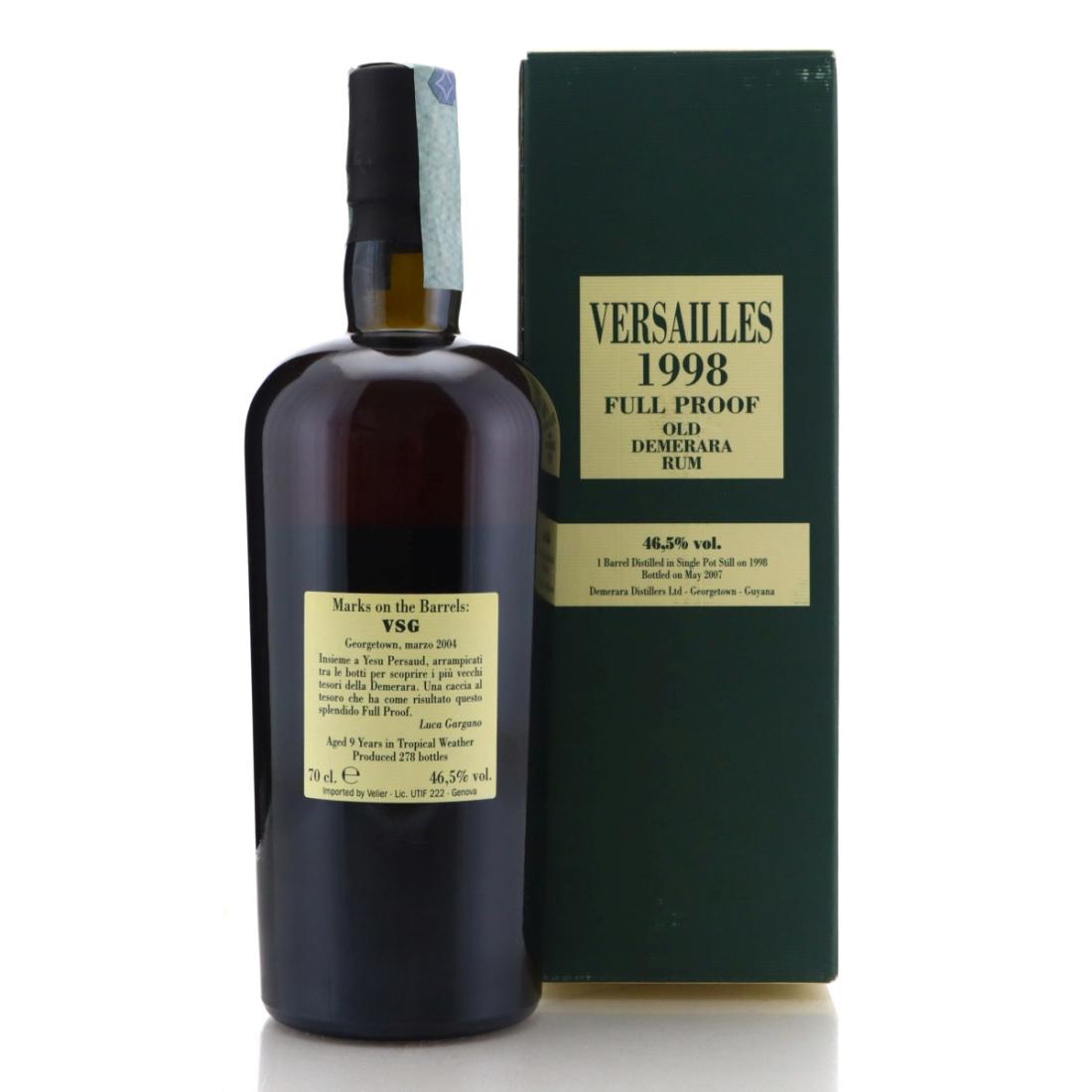 Image for Versailles VSG 1998 Velier 9 Year Old