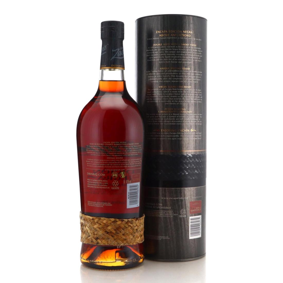 Image for Ron Zacapa Solera Gran Reserva Edicion Negra 1 Litre