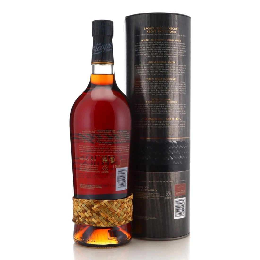 Image for Ron Zacapa Solera Gran Reserva Edicion Negra 1 Litre