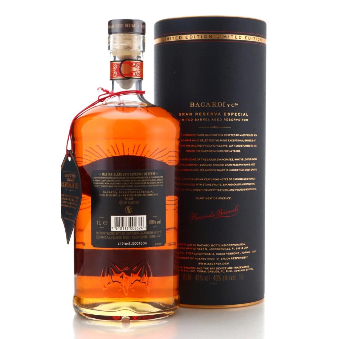 Image for Bacardi 2003 Gran Reserva Especial 16 Year Old Litre