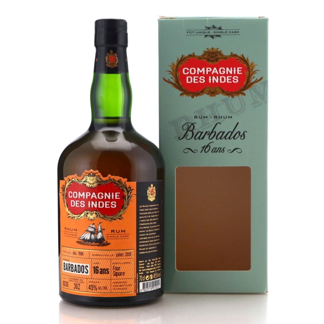 Image for Foursquare 1998 Compagnie des Indes 16 Year Old