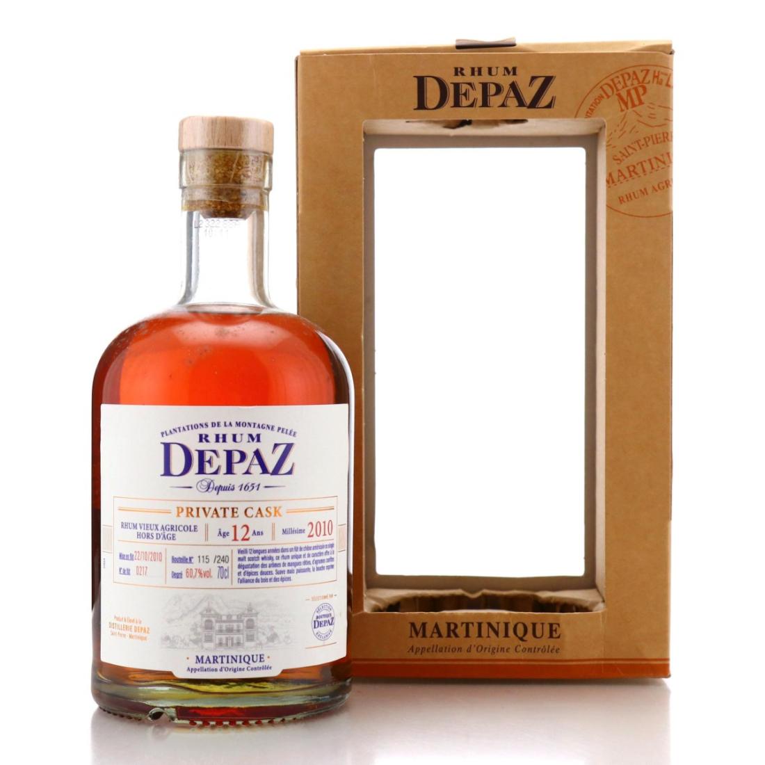 Image for Depaz 2010 Private Cask 12 Year Old Rhum Vieux