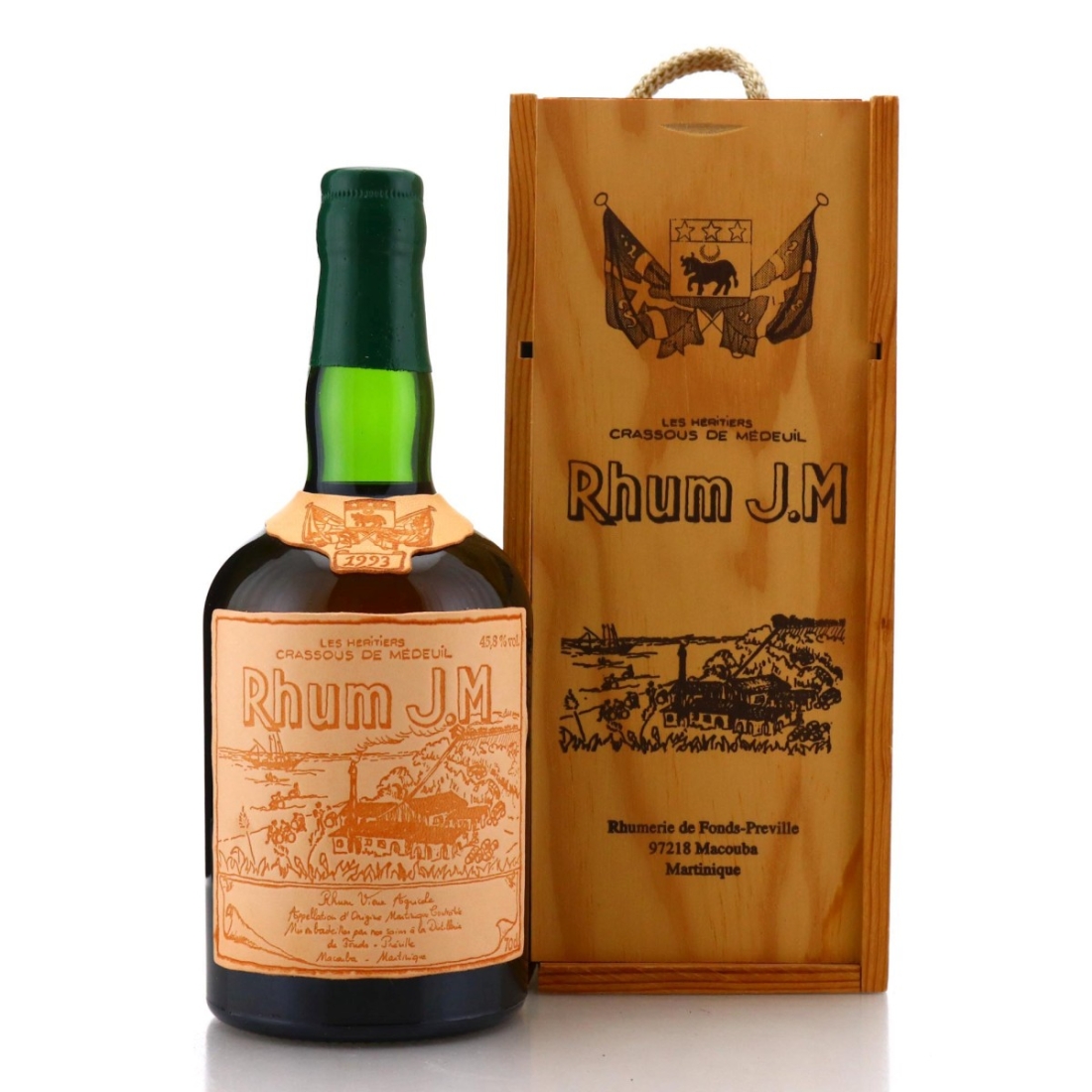 Image for Rhum J.M 1993 15 Year Old Rhum Vieux