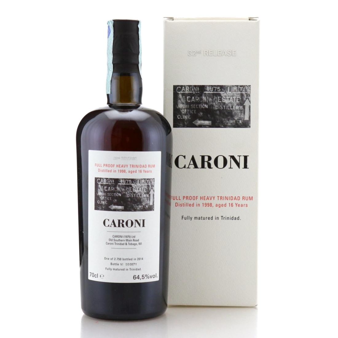 Image for Caroni 1998 Full Proof 16 Year Old Heavy