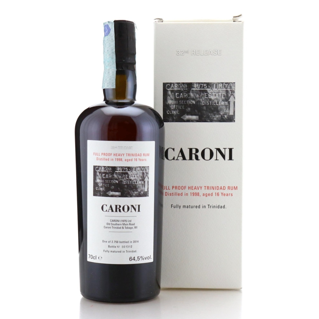 Image for Caroni 1998 Full Proof 16 Year Old Heavy