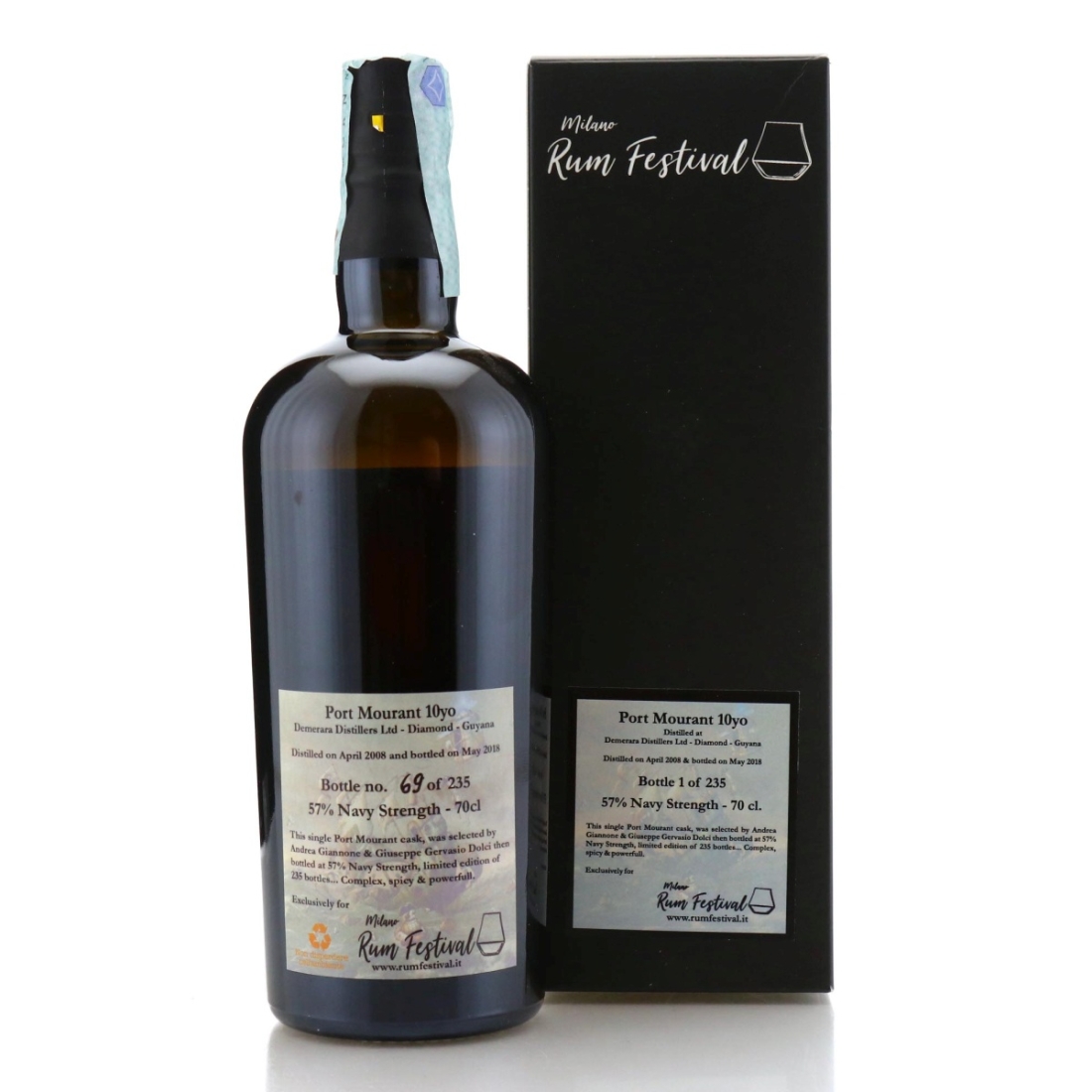 Image for Port Mourant 2008 Milano Rum Festival 10 Year Old