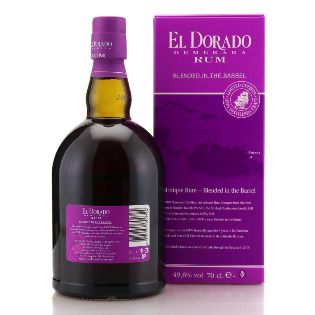 Image for Port Mourant, Uitvlugt & Diamond <PM>ICBU<SVW> 2010 El Dorado Blended in the Barrel