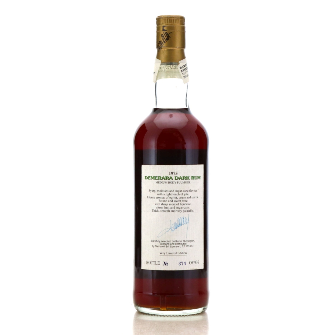 Image for Diamond 1975 Guyana Plummer Rum