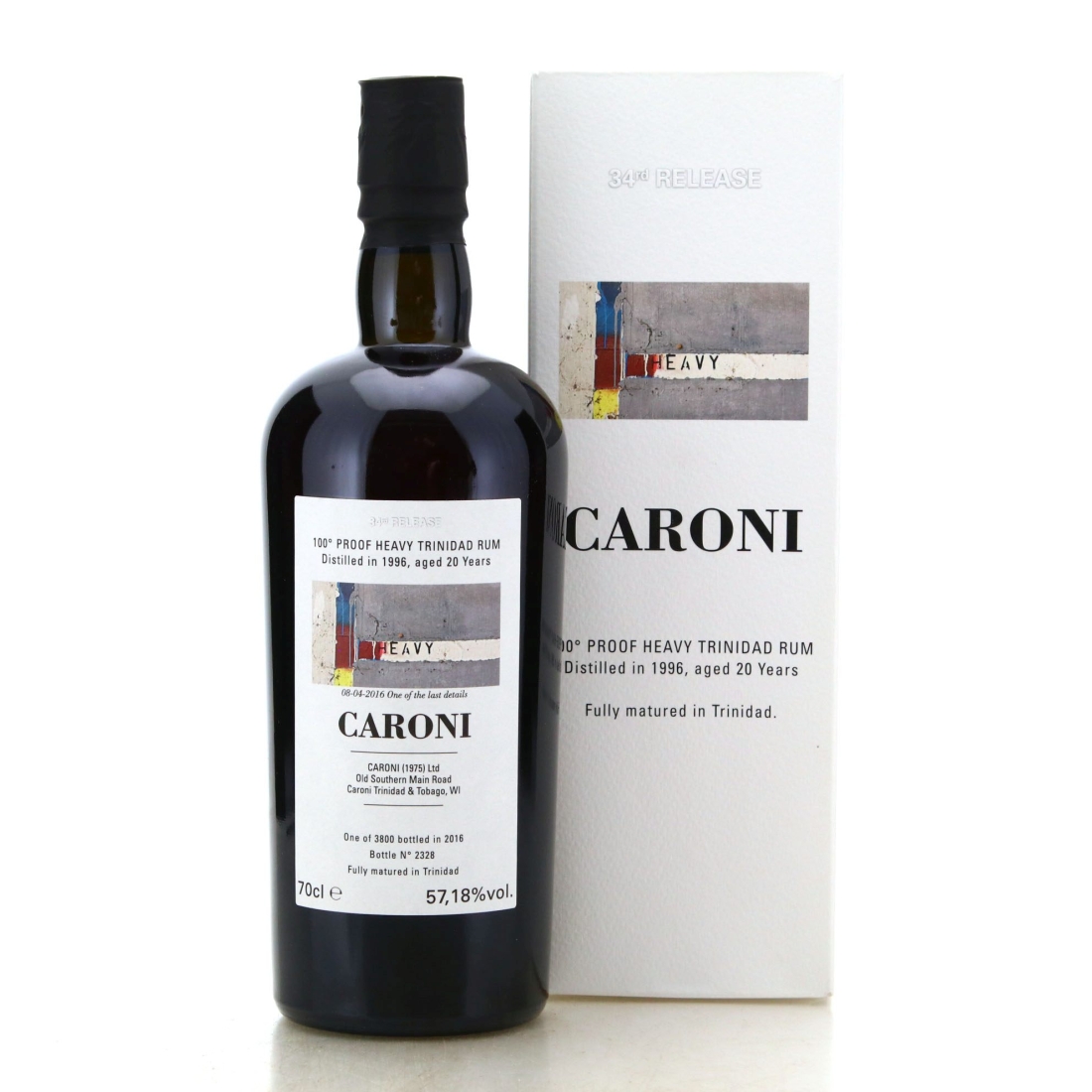 Image for Caroni 1996 100° Proof 20 Year Old Heavy