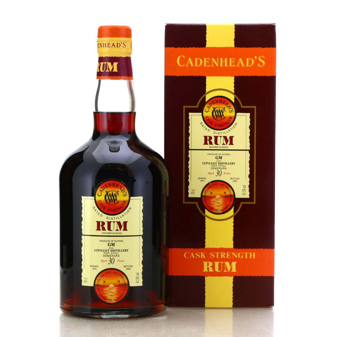 Image for Uitvlugt GM 1974 Cadenhead's Dated Distillation 30 Year Old