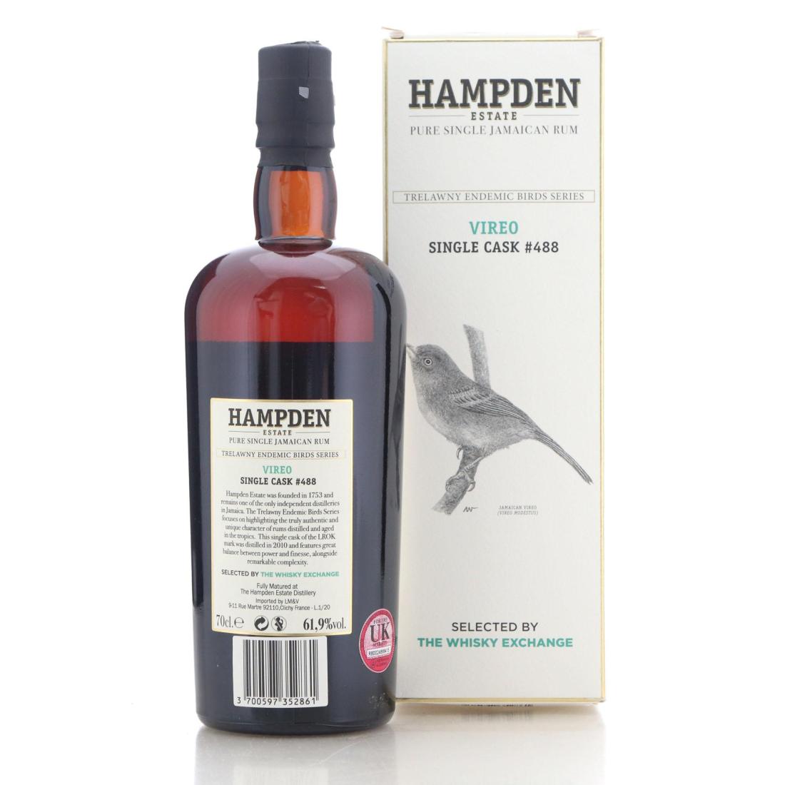 Image for Hampden Estate LROK 2010 Single Cask 10 Year Old - Vireo
