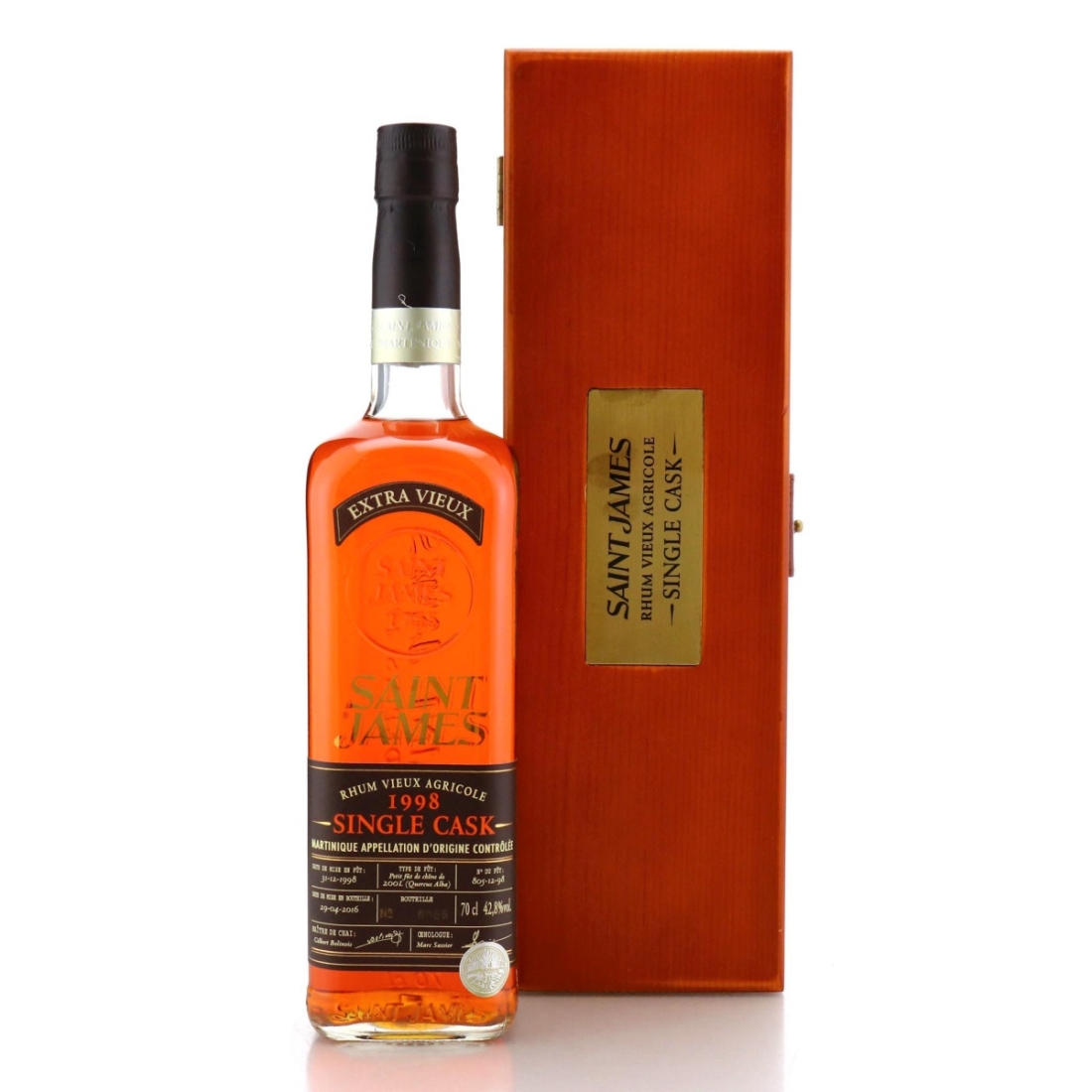 Image for Saint James 1998 Single Cask Rhum Vieux